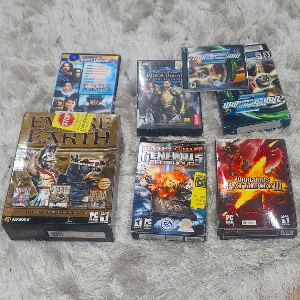 Rare Old stuck Bundle of PC games 🎮  & Movie